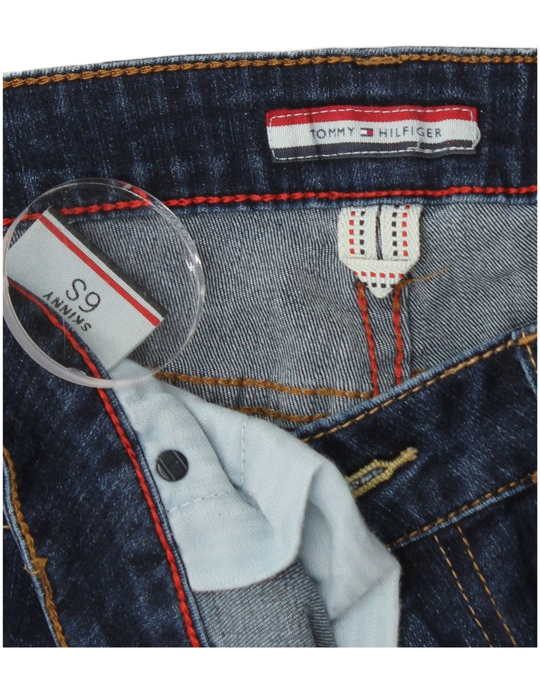 Damskie jeansy Skinny Tommy Hilfiger US 6 Medium W28 L28 Granatowe