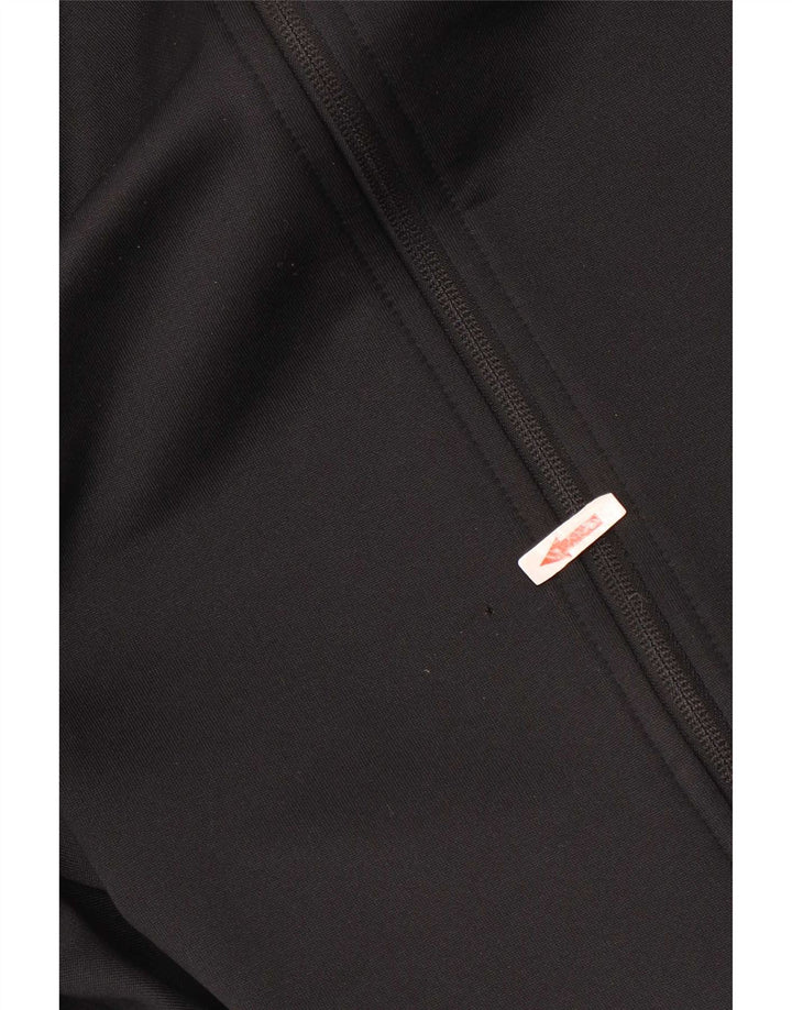 Adidas Męski sweter z kapturem i zamkiem błyskawicznym 2XL Czarny poliester