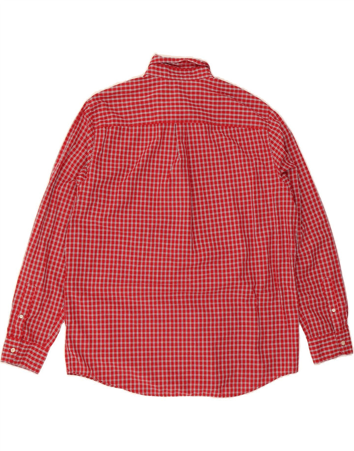 CHAPS Mens Shirt XL Red Check Cotton Vintage Chaps and Second-Hand Chaps from Messina Hembry 