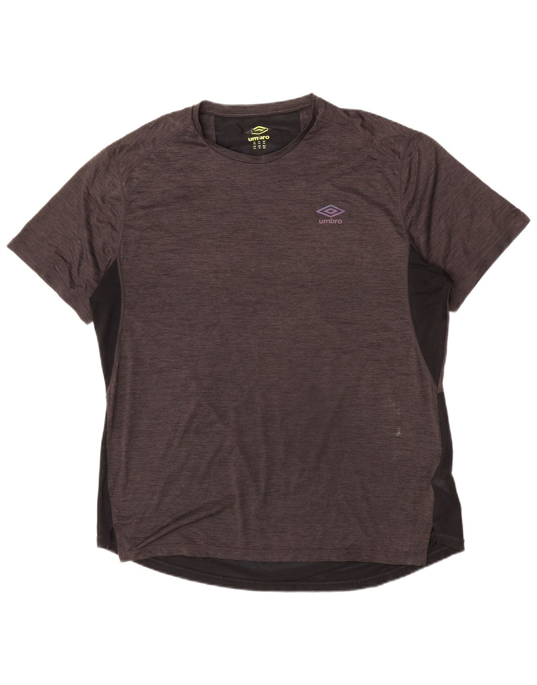 T-shirt męski Umbro Top 2XL Szary poliester z blokami kolorów