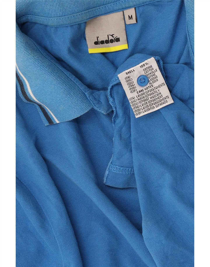 Męska koszulka polo Diadora, niebieska, bawełniana
