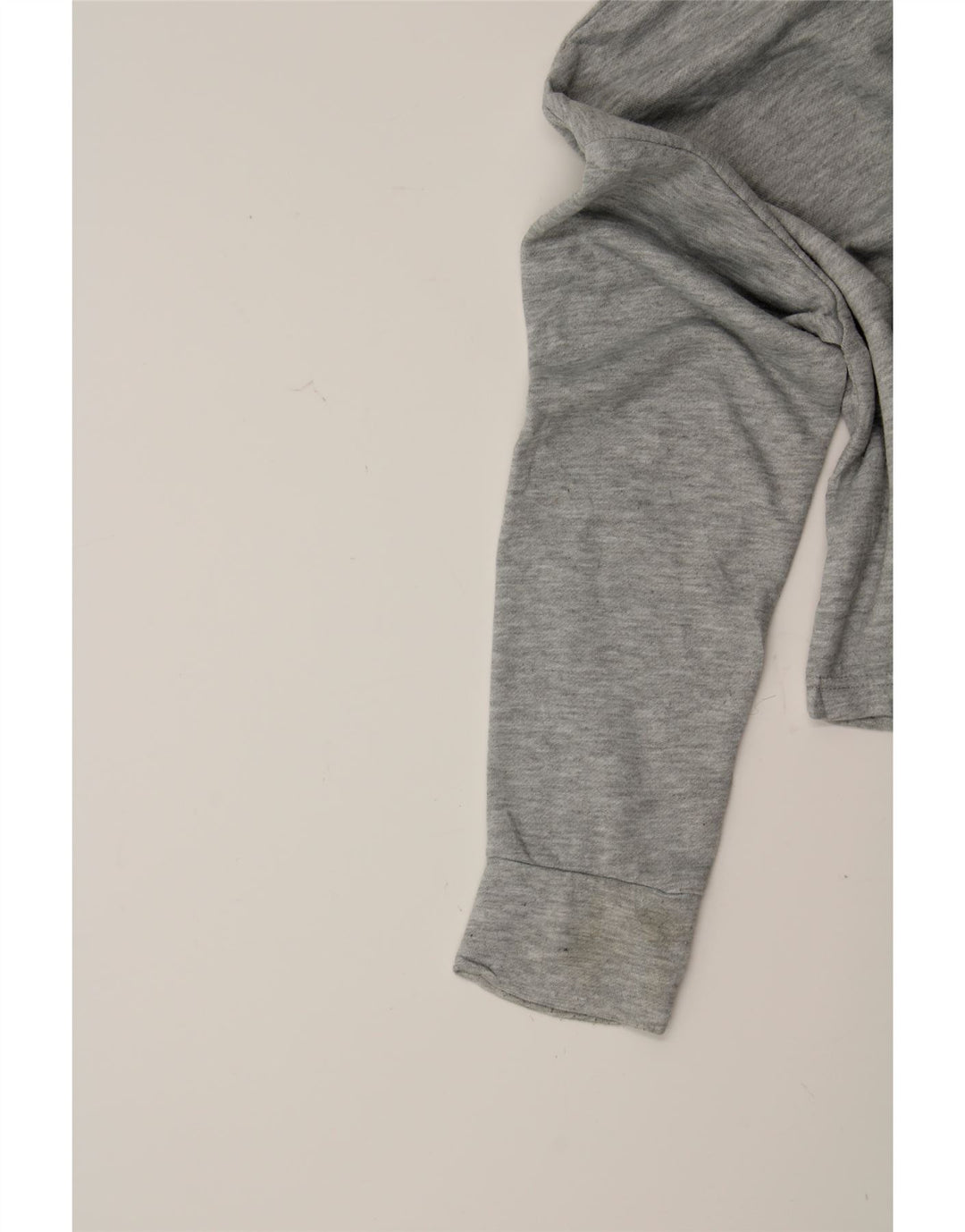 NEW BALANCE Womens Crop Sweatshirt Jumper UK 14 Medium Grey Polyester Vintage New Balance and Second-Hand New Balance from Messina Hembry 