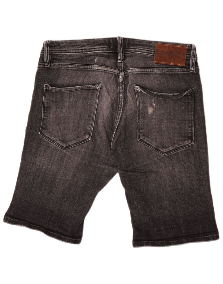 Męskie spodenki jeansowe Jack & Jones w trudnej sytuacji, małe W30, szare, bawełniane