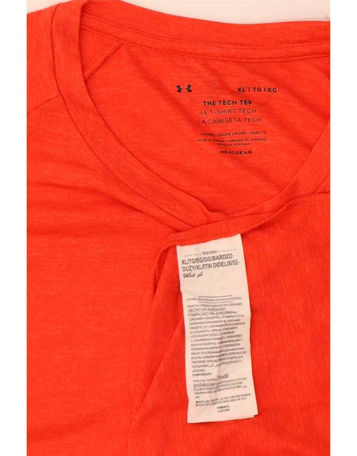 Męska koszulka t-shirt Under Armour Heat Gear, rozmiar XL, czerwony, poliester
