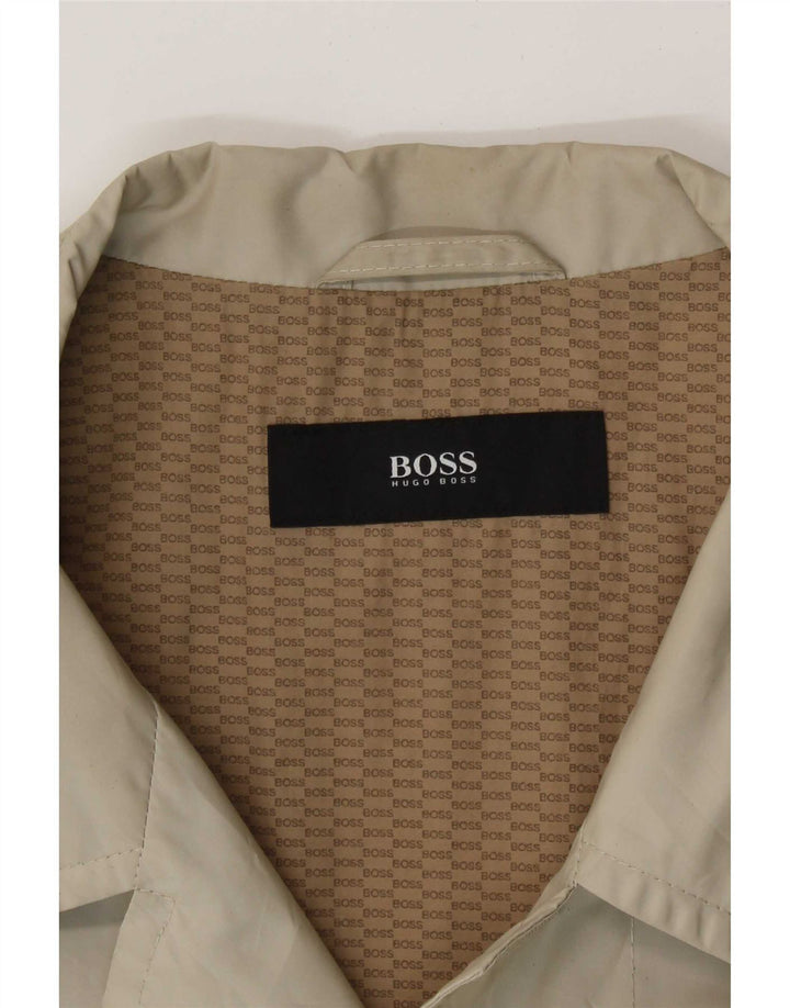 Trencz męski Hugo Boss EU 52 XL Beżowy poliamid