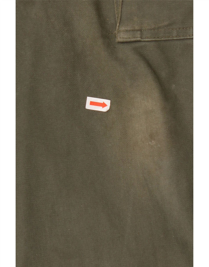 Męskie proste spodnie cargo w stylu vintage W30 L28 Khaki, bawełna