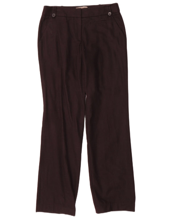 Spodnie damskie Jigsaw Straight Chino UK 10 Small W28 L31 Czarna wełna