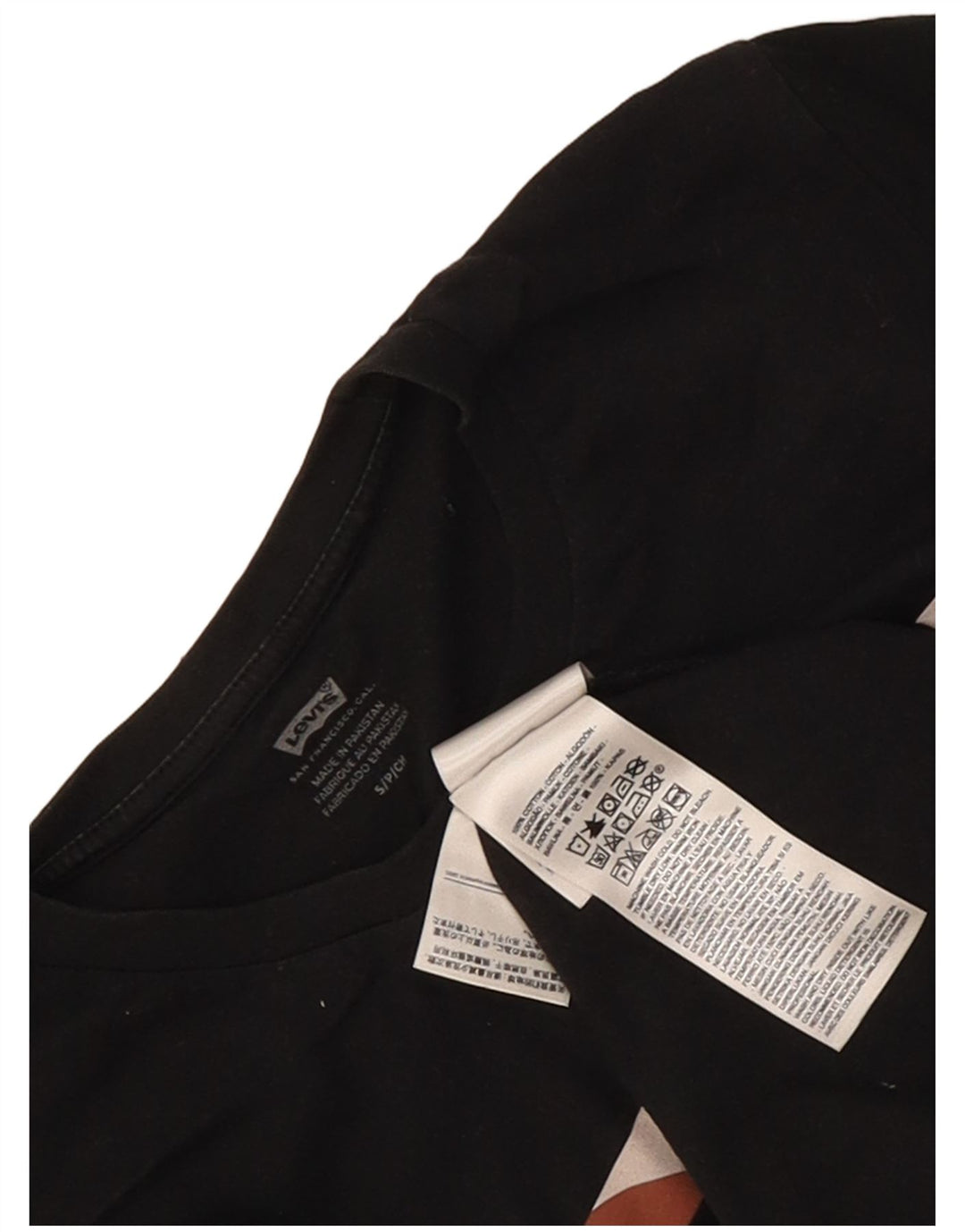 Męski T-shirt z grafiką Levi's, mały, czarny, bawełniany