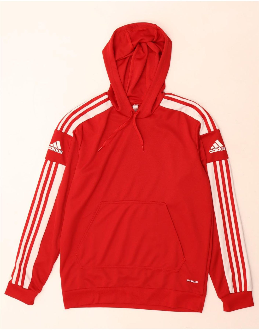 Męska bluza z kapturem Adidas Aeroready, średni czerwony poliester