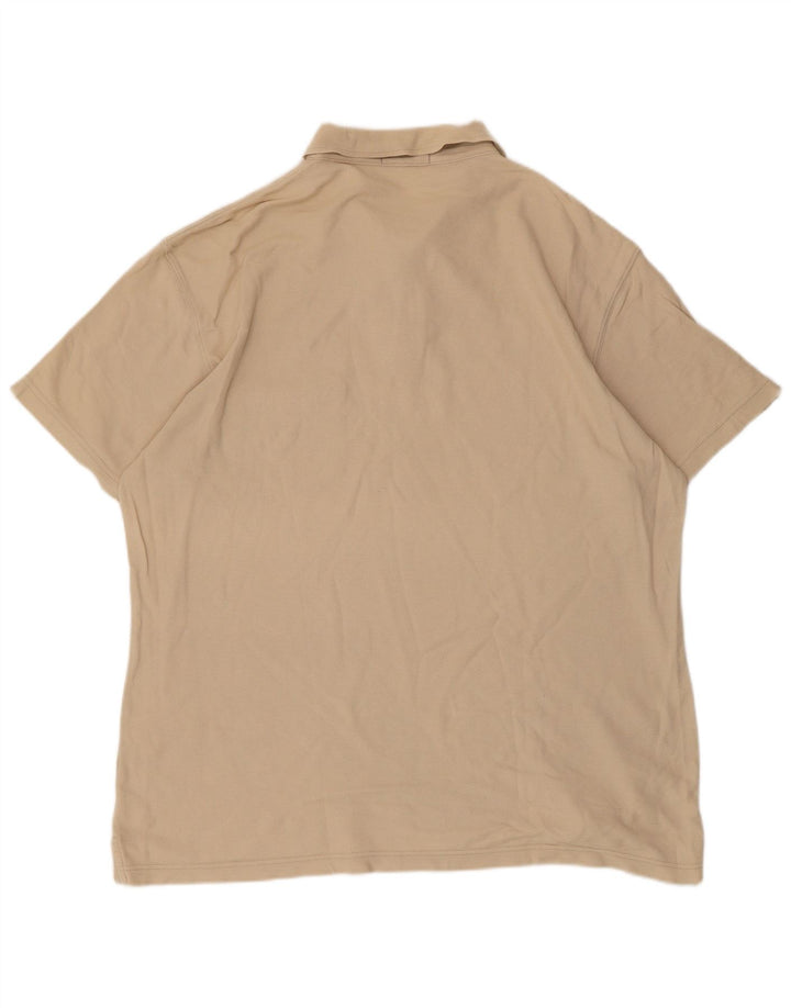 Męska koszulka polo FILA XL, beżowa, bawełniana