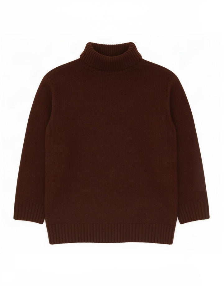 Marks & Spencer Damski sweter z golfem, UK 14, średni burgund
