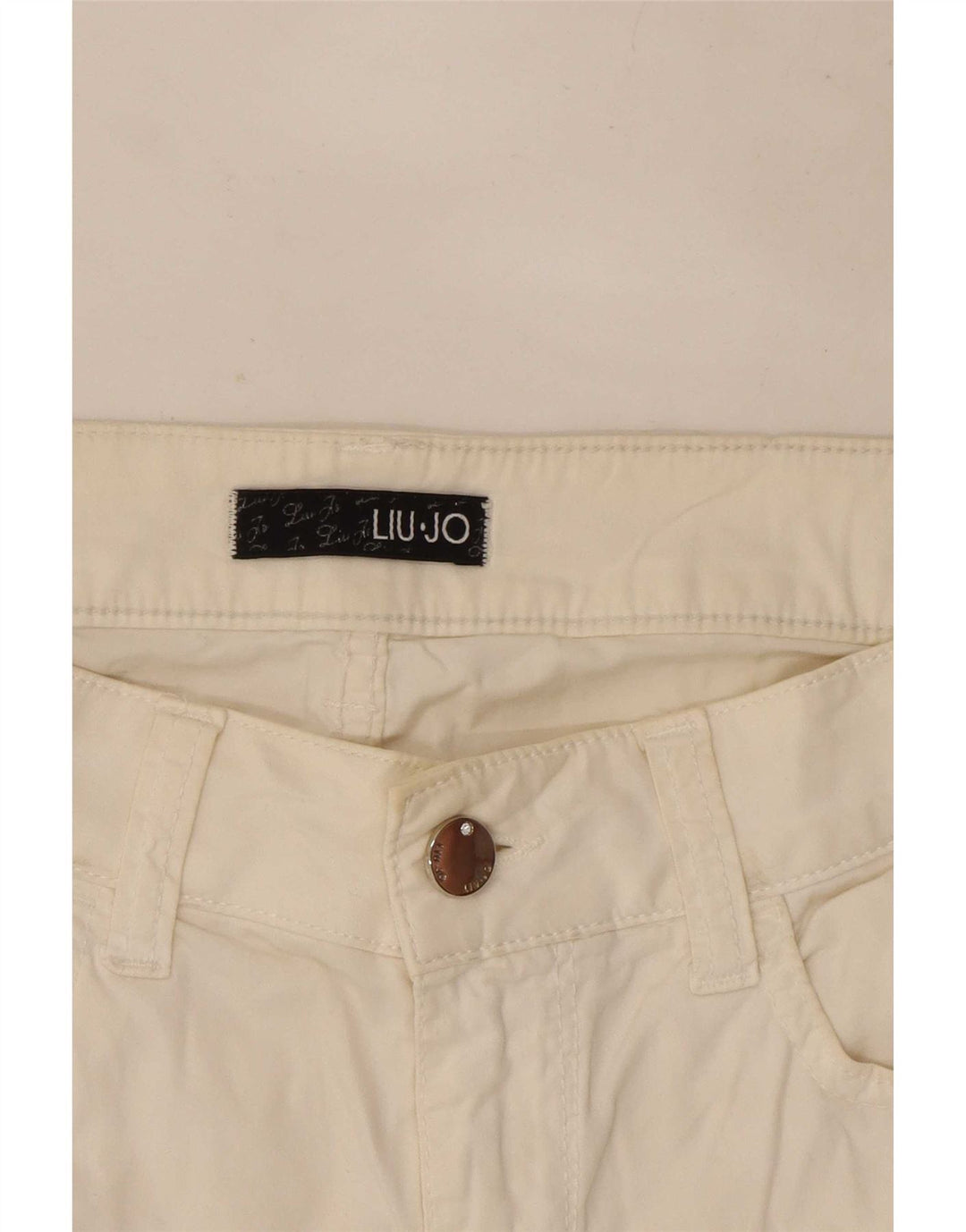 Damskie spodnie Liu Jo Slim Casual W30 L27 Białe