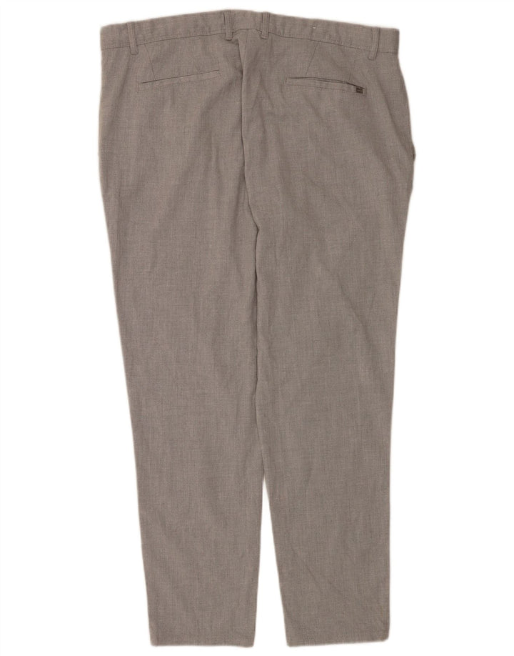 Męskie spodnie chino Zara EU 48 XL W38 L29 Szary poliester