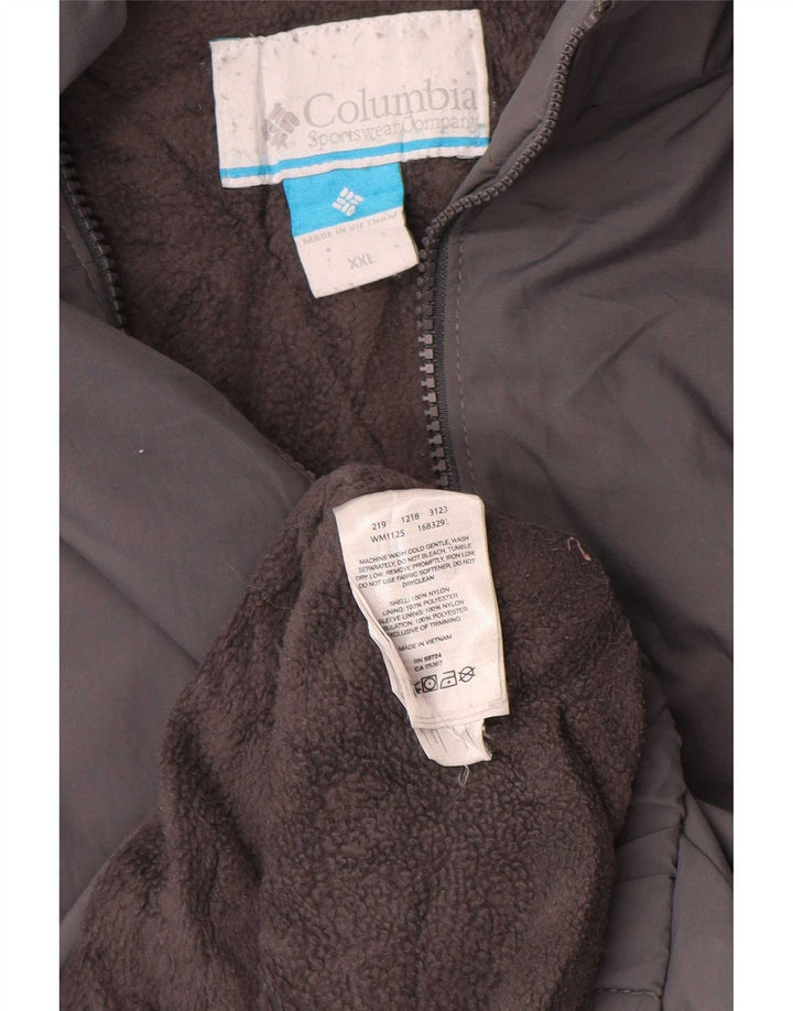 Męska kurtka wiatrówka Columbia UK 44 2XL Szary nylon