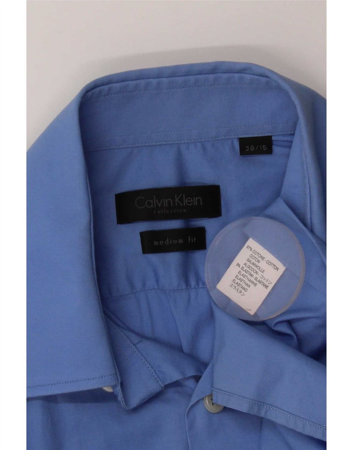 Koszula męska Calvin Klein rozmiar 38 15 Średni niebieski, bawełniany