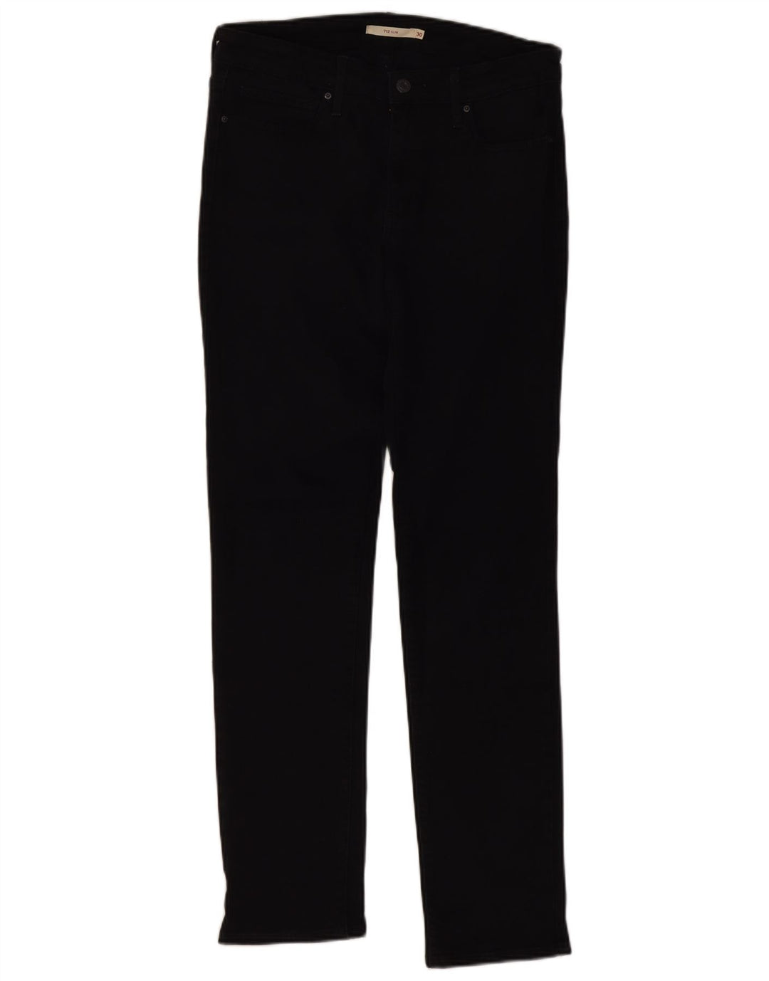 Damskie jeansy Levi's 712 Slim W30 L32 Czarna bawełna