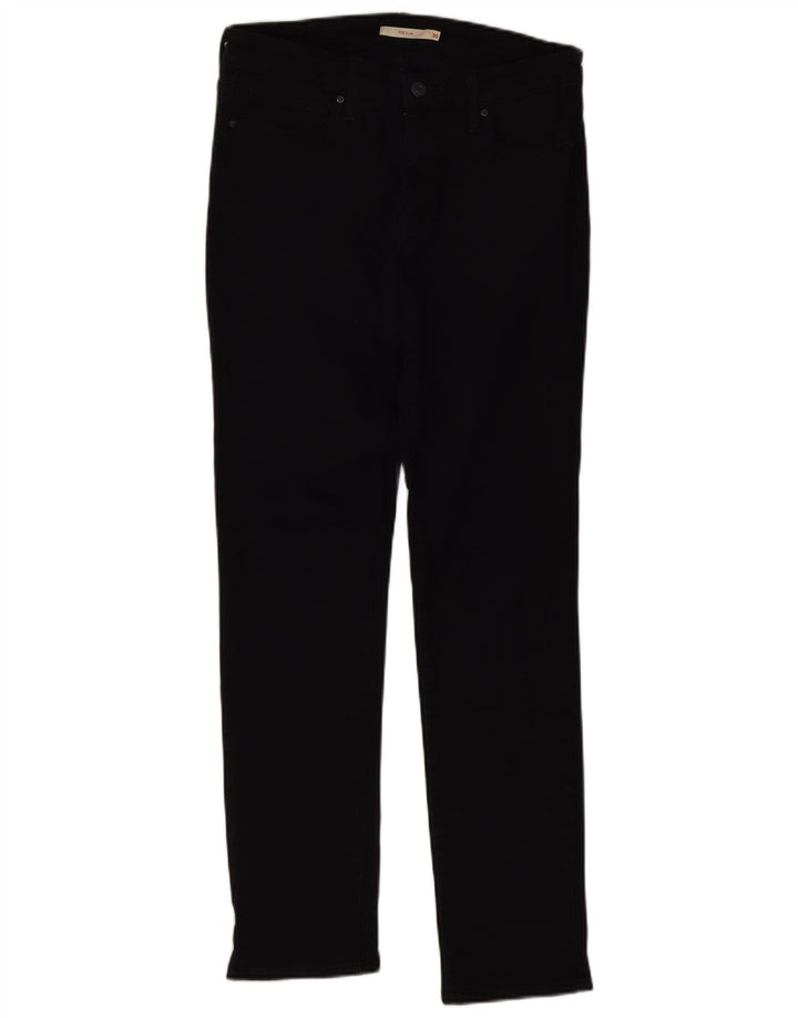 Damskie jeansy Levi's 712 Slim W30 L32 Czarna bawełna