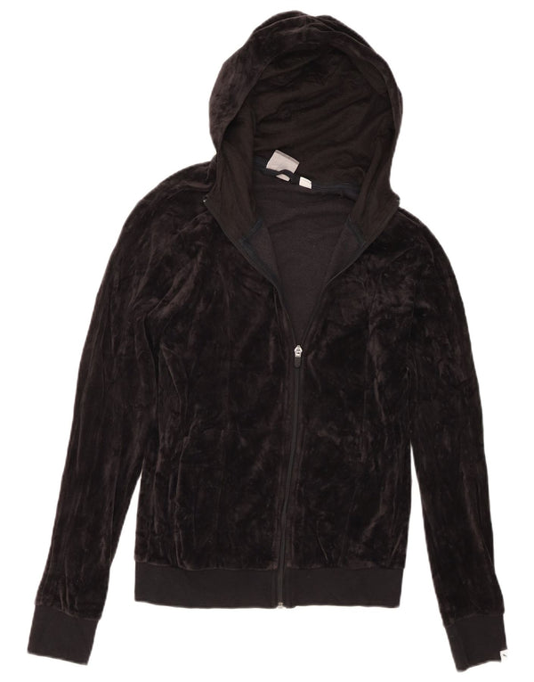 Damski sweter Puma z kapturem i zamkiem błyskawicznym UK 10, mały, czarny, bawełniany