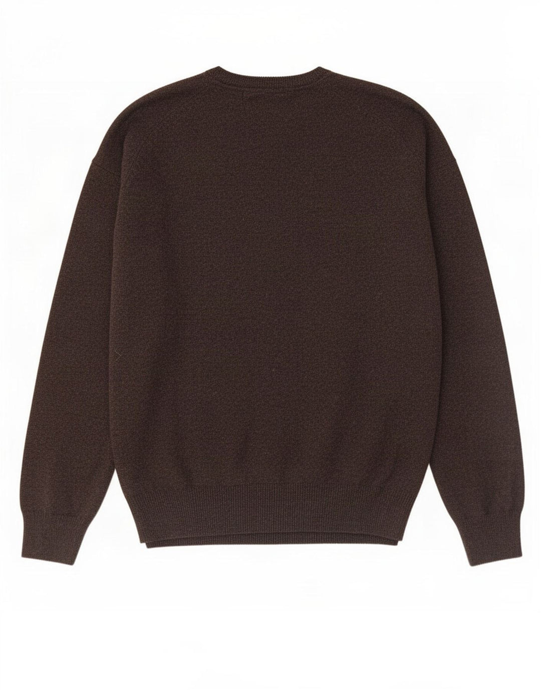 Marks & Spencer Męski sweter o regularnym kroju z dekoltem w kształcie litery V, 3XL, brązowa wełna
