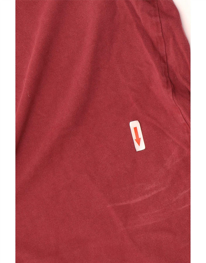 T-shirt męski Jordan, duży, bordowy, bawełniany