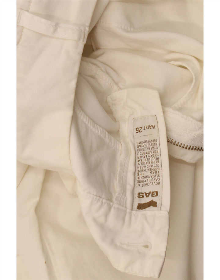 Spodnie damskie Gas Straight Chino W26 L30 Off White