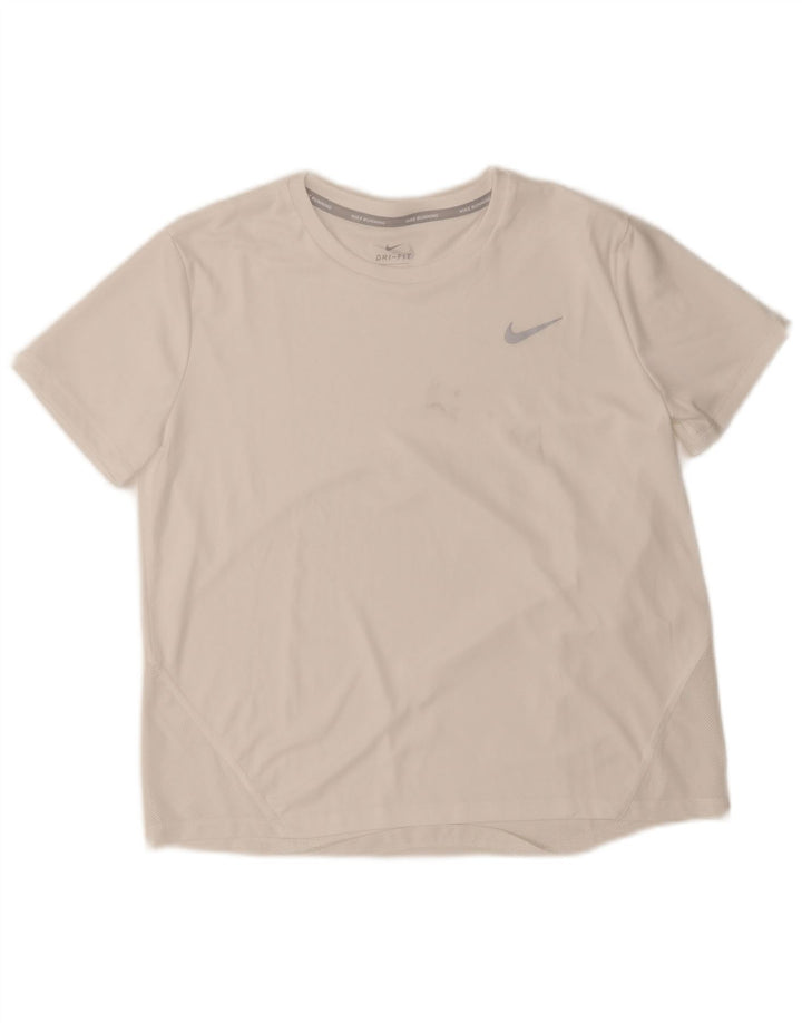 Męski T-shirt Nike Dri Fit, średni biały