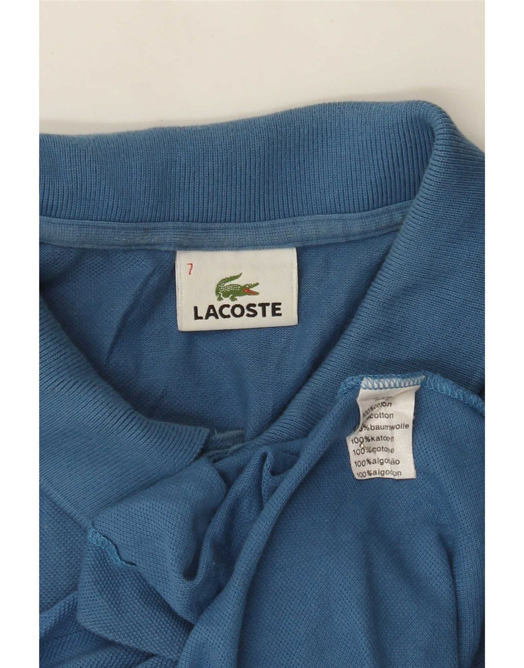 Męska koszulka polo Lacoste, rozmiar 7, 2XL, niebieska, bawełniana