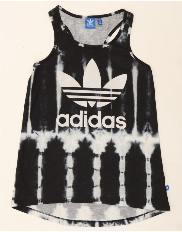 Damska kamizelka Adidas Graphic Top UK 6 XS Czarny Tie Dye Poliester