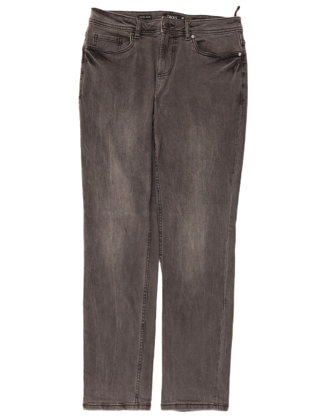 DACK'S Męskie proste dżinsy IT 48 Medium W32 L31 Szara bawełna