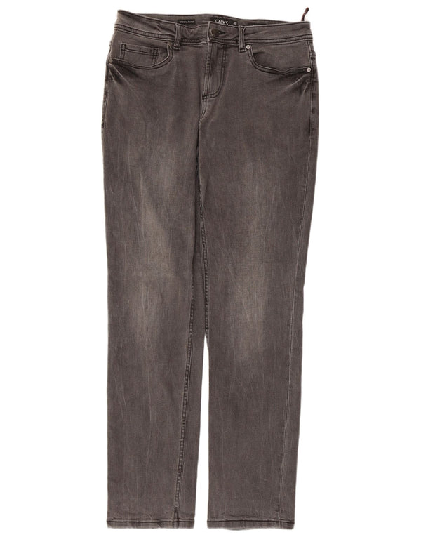 DACK'S Męskie proste dżinsy IT 48 Medium W32 L31 Szara bawełna