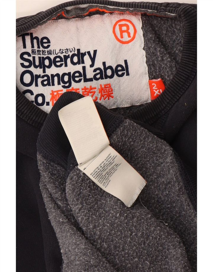 Męski sweter Superdry 2XL, czarny, bawełniany