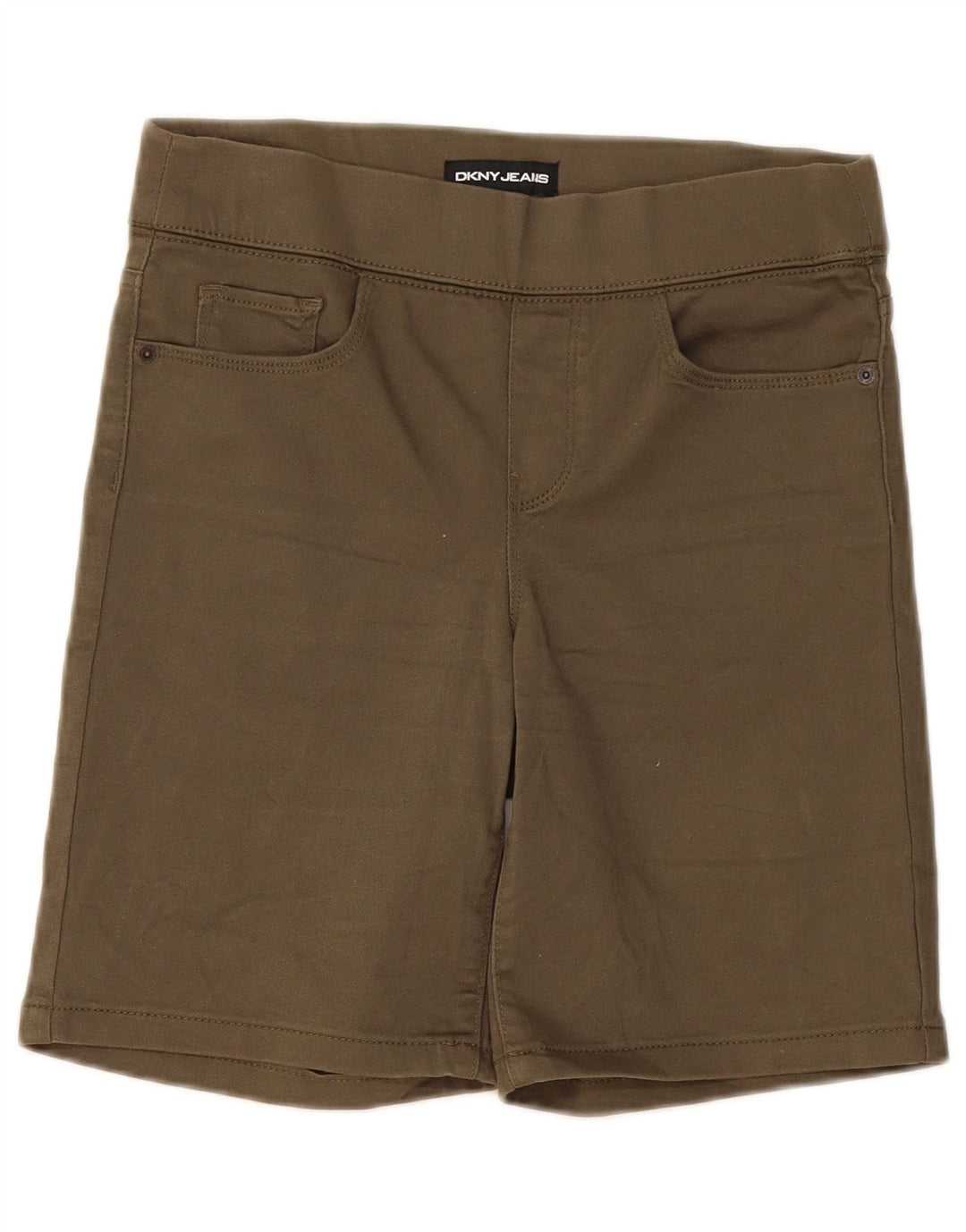Damskie spodenki codzienne Dkny, małe W27, bawełna khaki