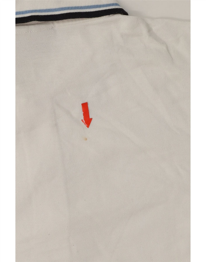 LOTTO Mens Polo Shirt Large White Cotton Vintage Lotto and Second-Hand Lotto from Messina Hembry 