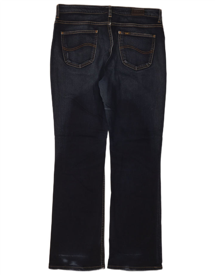LEE Womens Cameron Bootcut Jeans W36 L33 Navy Blue Cotton