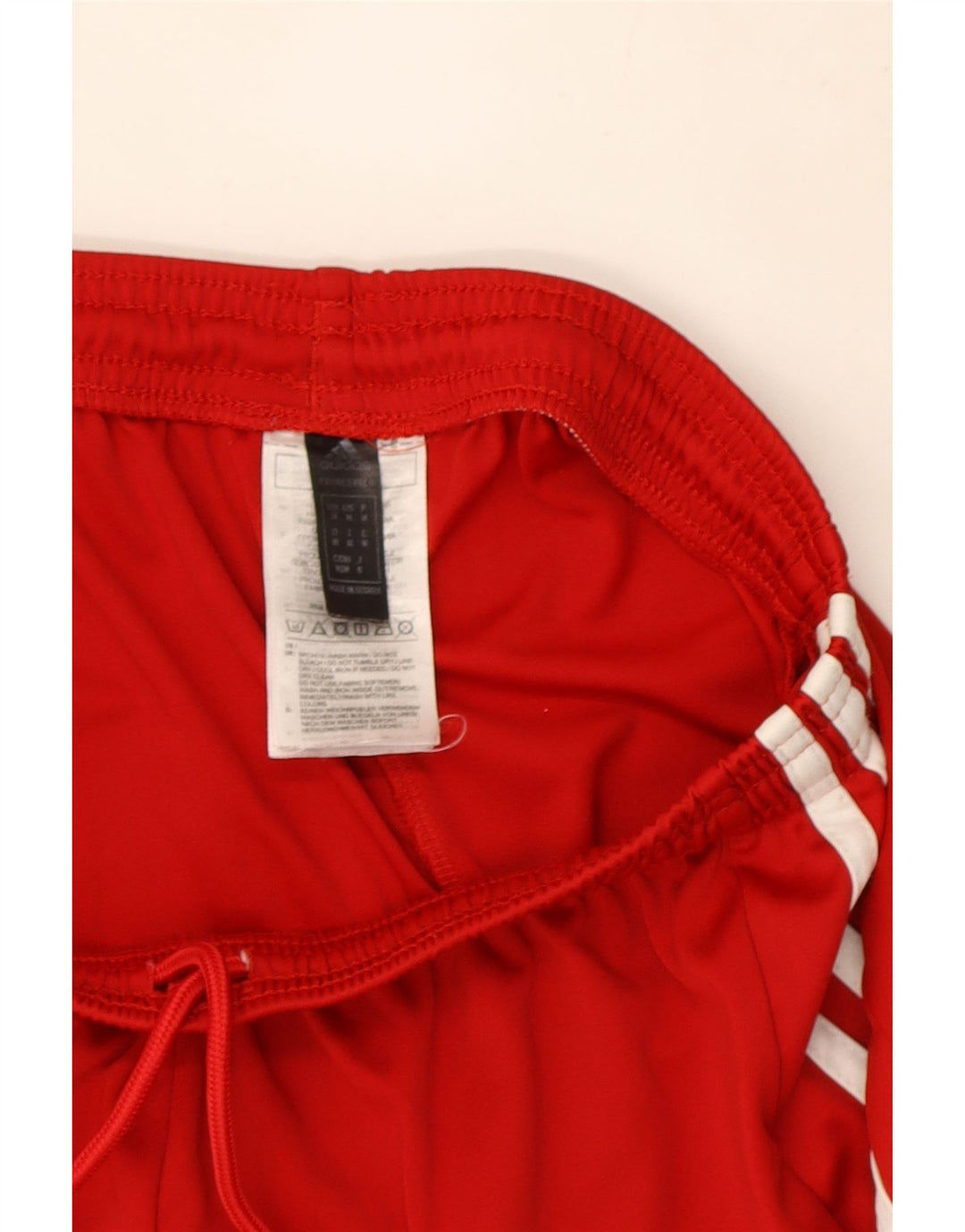 Męskie spodenki sportowe Adidas Climalite, średni czerwony poliester