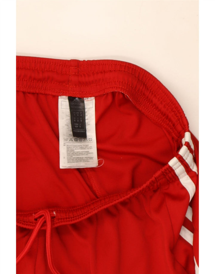 Męskie spodenki sportowe Adidas Climalite, średni czerwony poliester