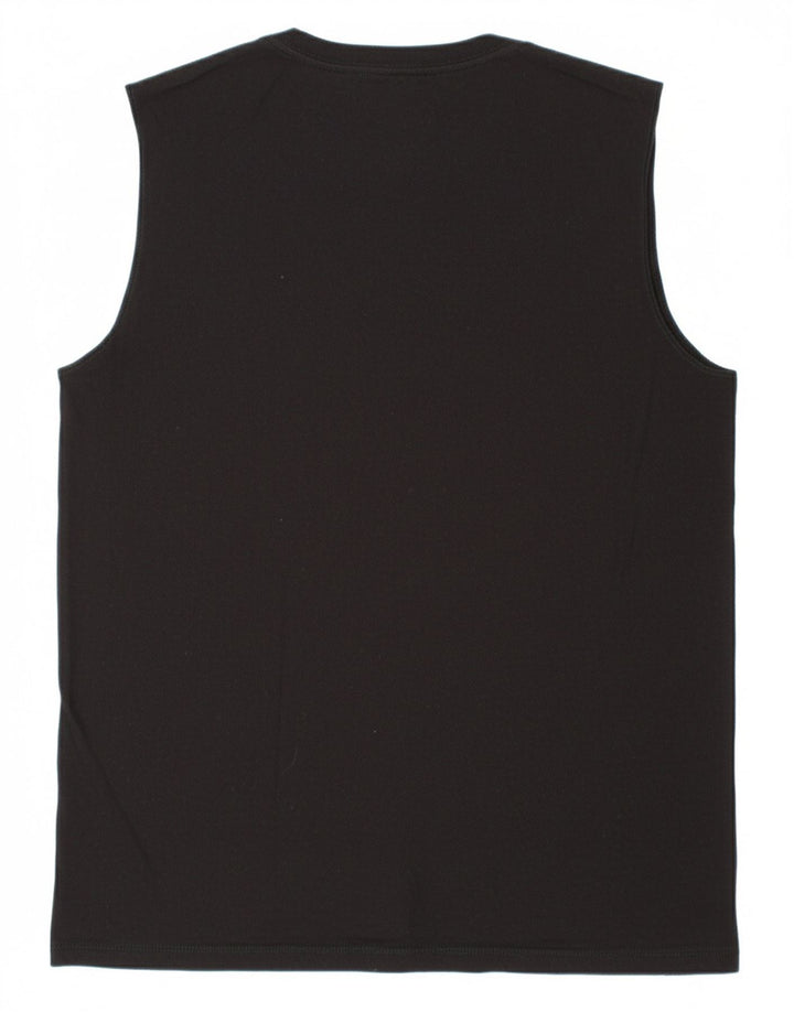 DKNY Mens Graphic Vest Top Large Black Cotton