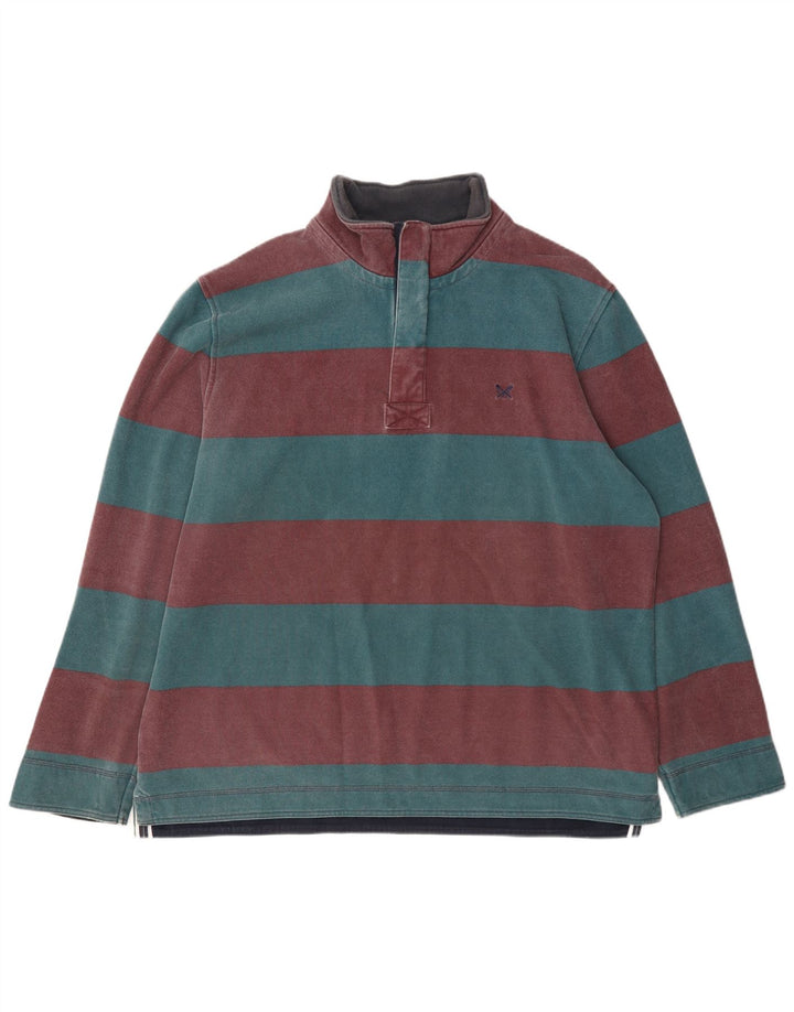 Crew Clothing Męska bluza z zamkiem błyskawicznym, 2XL, wielokolorowe paski