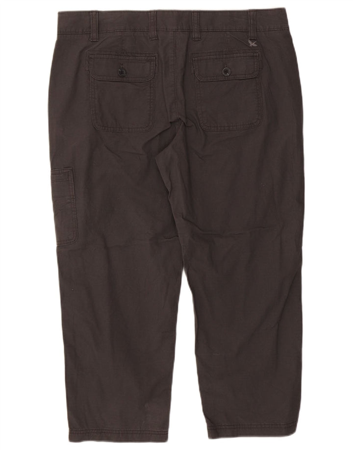 Spodnie damskie EDDIE BAUER Straight Cargo US 14 XL W36 L23 Szare