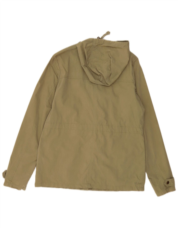 Kurtka damska Fat Face z kapturem, oversize, UK 10, mała, bawełniana w kolorze khaki