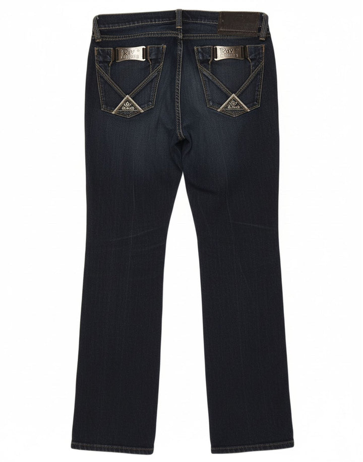 ROY ROGERS Womens Graphic Straight Jeans  W31 L31 Blue