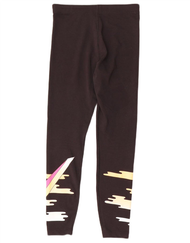 Damskie legginsy Nike Graphic UK 14 w kolorze średniej czerni