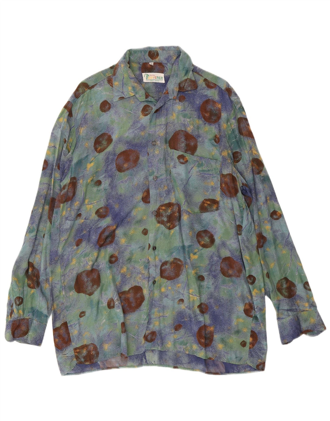 ASTIBO Mens Abstract Pattern Shirt Size 39 Medium Multicoloured