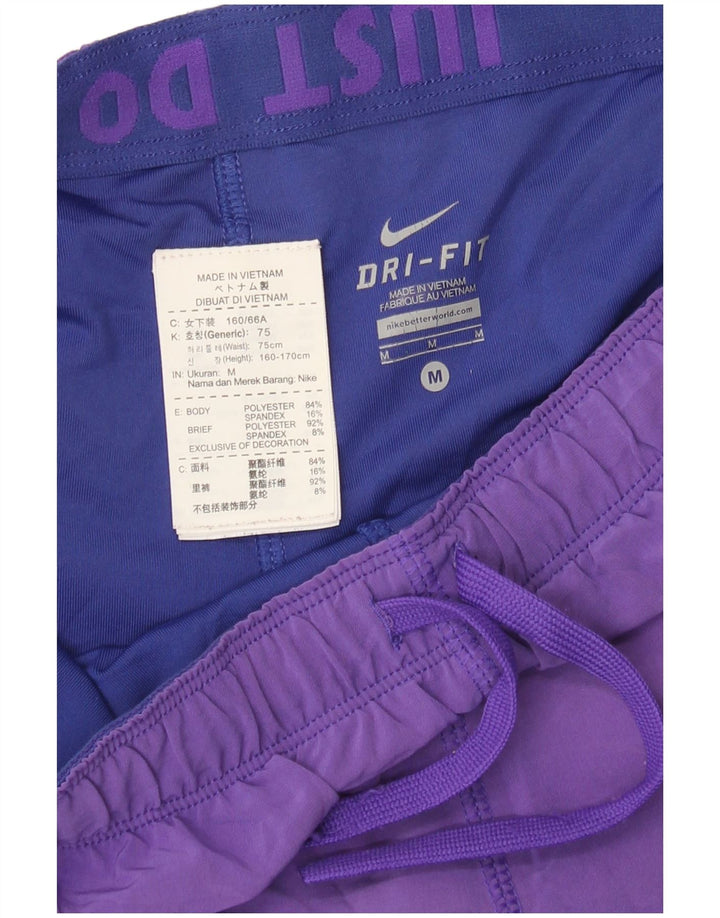 Damskie spodenki sportowe Nike Dri Fit UK 14, średni fiolet, poliester