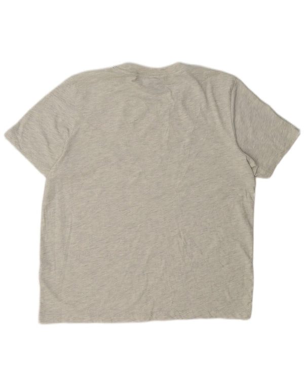 Damski T-shirt z grafiką Superdry Top UK 14, duży, szary, bawełniany