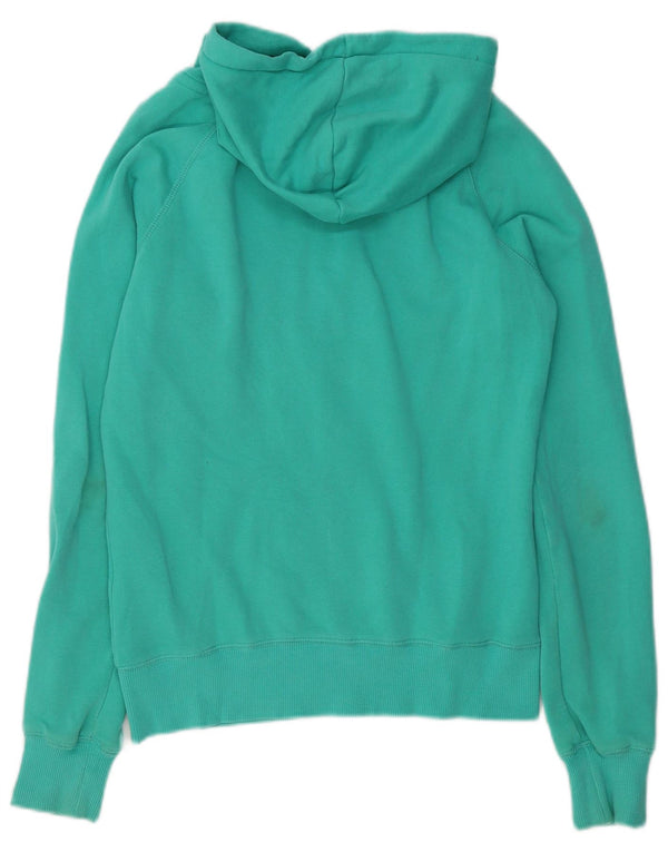 Damski sweter Tommy Hilfiger z grafiką i zamkiem błyskawicznym, UK 12, średnia zielona bawełna