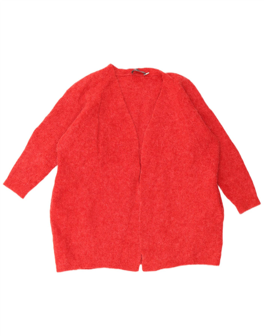Damski sweter oversize MINT VELVET z otwartym kardiganem UK 16, duży czerwony