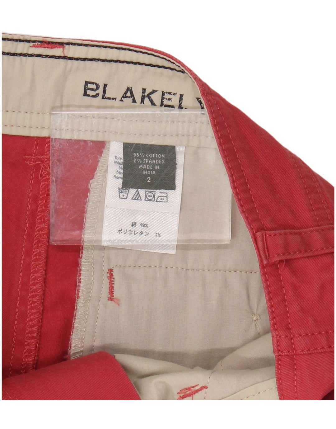 Damskie spodenki Chino EDDIE BAUER US 2 XS W28 Różowa bawełna