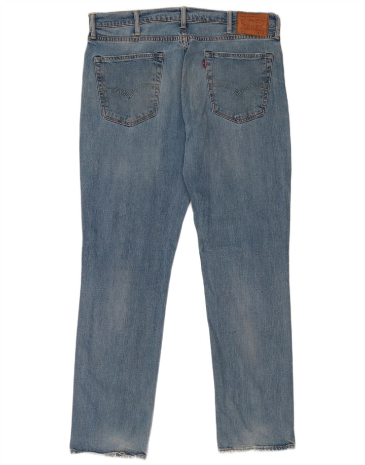 Męskie jeansy Levi's 511 Slim W38 L32 Niebieska bawełna