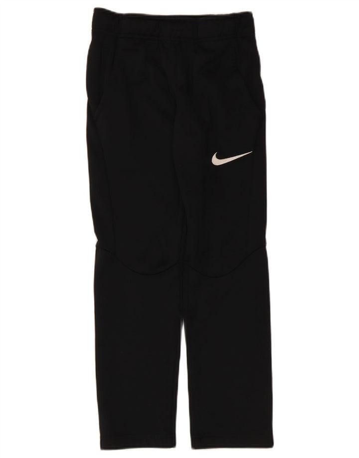 Chłopięce spodnie dresowe Nike Dri Fit 8-9 lat, małe, czarne, poliestrowe